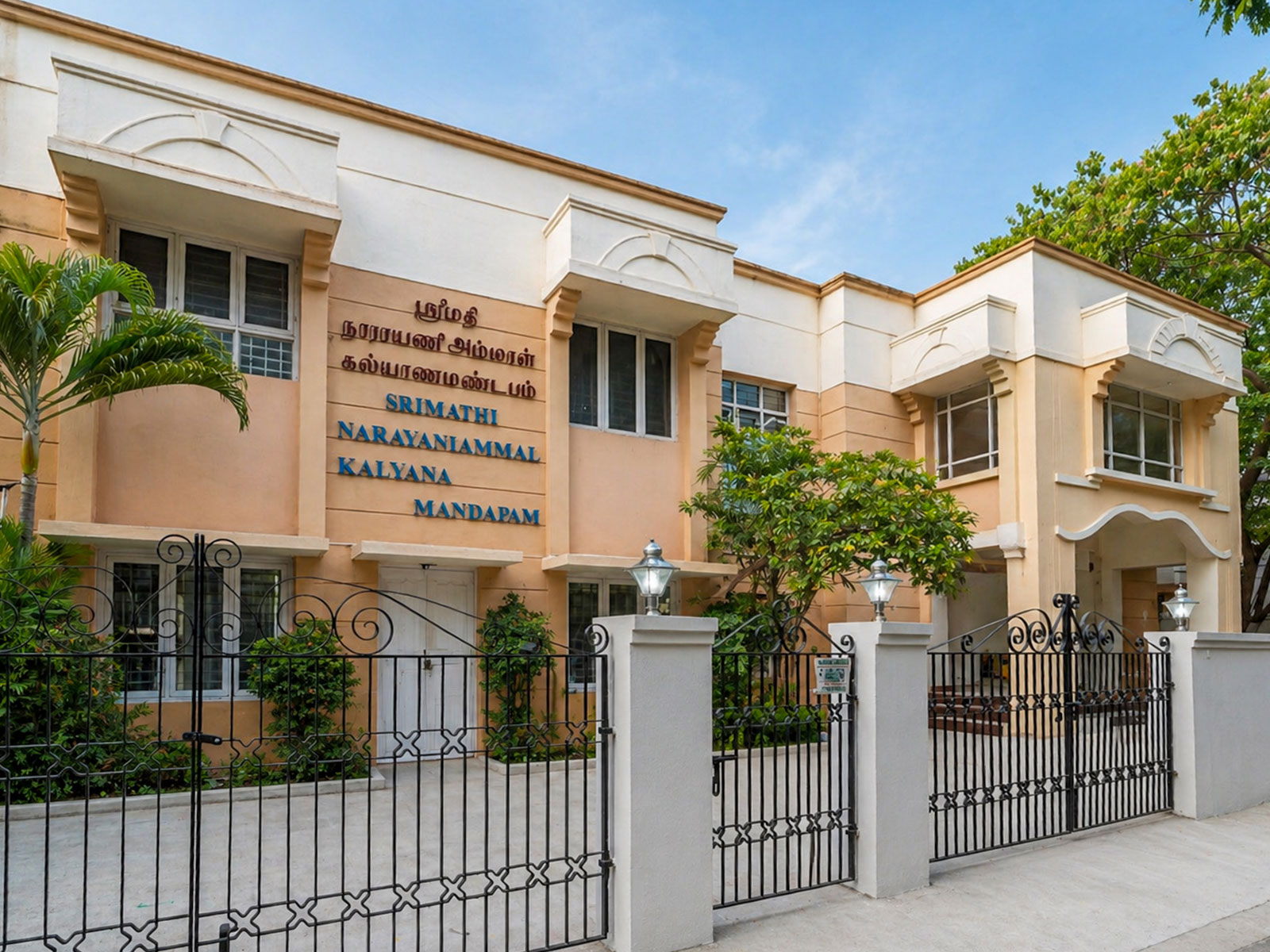Venue Exterior – Side view of the mandapam